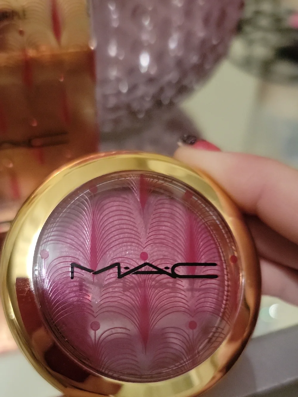 MAC Skinfinish Metallic Cream Blush. Full Sized. In Color Priceless Purple. BNIB